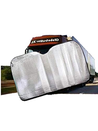 king's store,28 x 86 inches Truck Sunshade UV Heat Insulation Sun (Silver) Car Sunshade - Solar Reflective Silver Keeps Vehicle Cool - Jumbo Sun Shades Block UV Rays - Front Car Sunshade Windshield