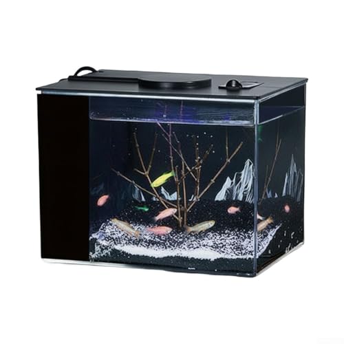 Aprilsunnyzone 160 l/h Selbstzirkulations-Aquarium mit integriertem Filter aus Baumwolle und Sauerstoffversorgung für Tischfischhaltung (S)