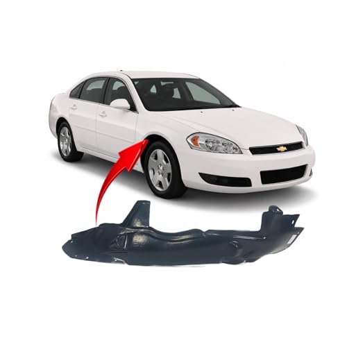 Image of FitParts For Chevrolet Impala 2006-2013 Front Right Fender Liner | Passenger Side, Sedan, Plastic, Ready to Install, OEM 10333702, GM1251122