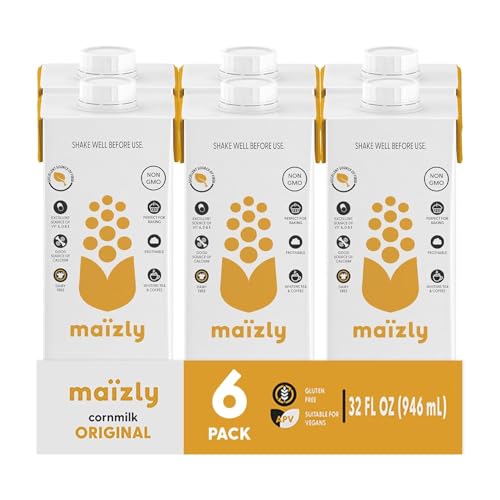 Maizly Original Corn Milk, Plant-Based Drink Made with...