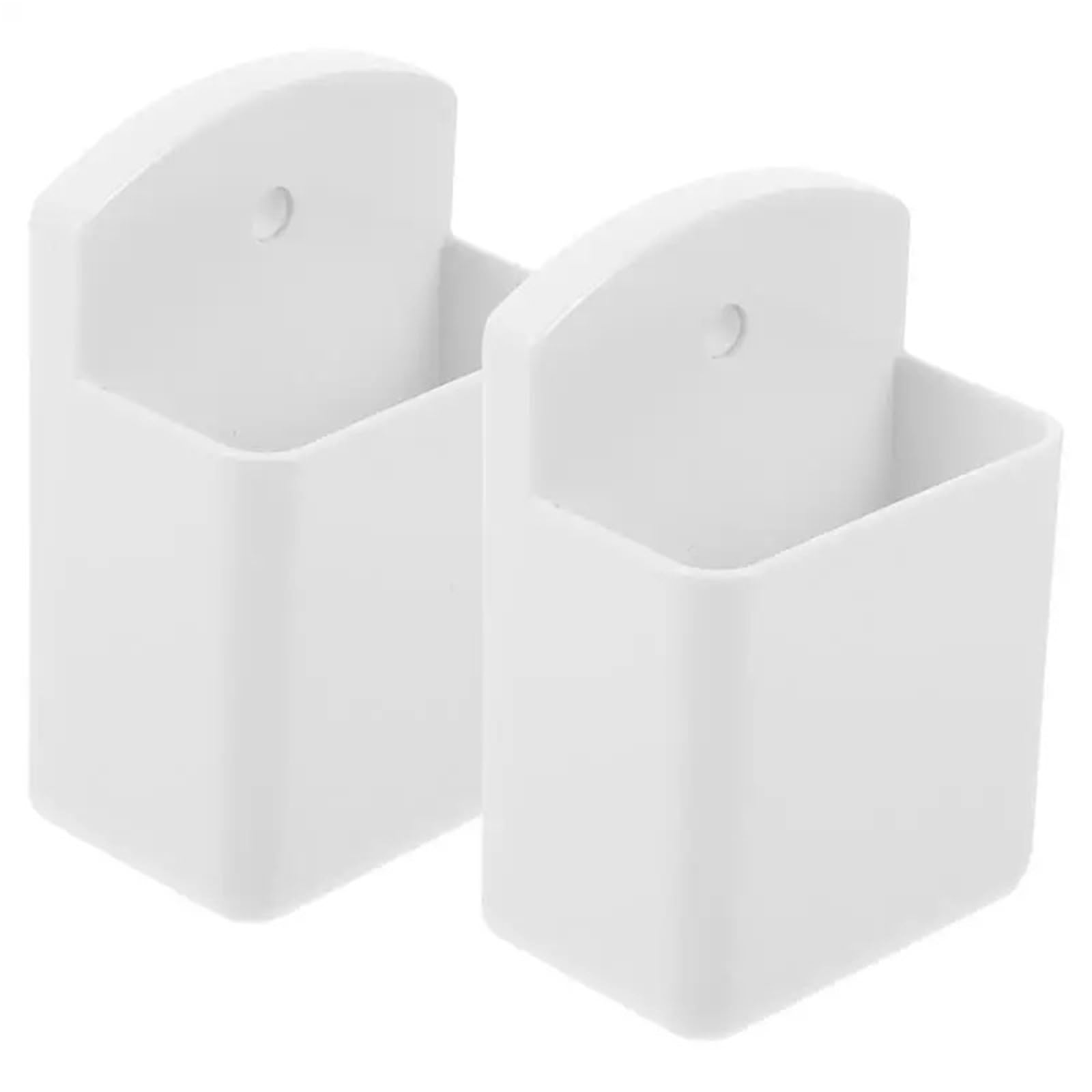 WUYXTO 4Pcs Remote Control Holder Portable Wall-mounted Air Conditioner Storage Box Shelf Home Decor For Desktop