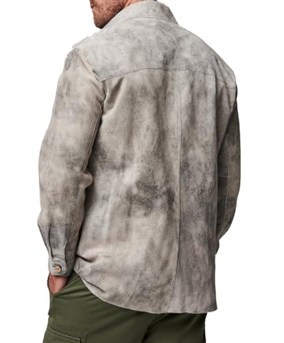 Image of Isaac & David Chicago Mens Leather Jacket Real Lambskin Classic Vintage Style Leather Jackets For Men Leather Jacket for Mens