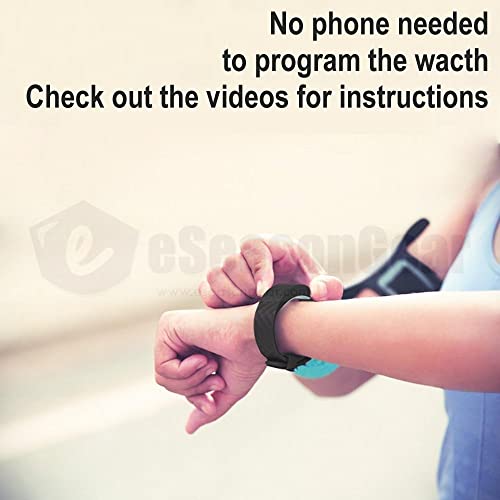 vb80 12 alarm vibrating watch silent vibration shake wake adhd medication reminder