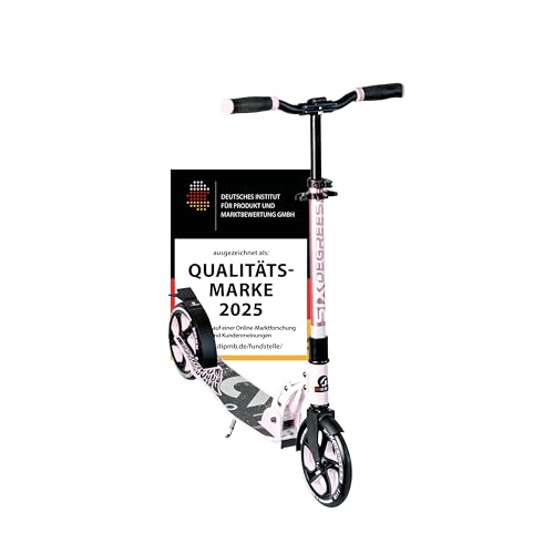 SIX DEGREES Aluminium Scooter mit Klappmechanismus u. Ständer, 205 mm,...