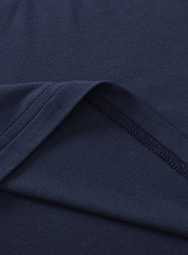 Latuza Men's Viscose Crew Neck Short Sleeves Pajama Sleep Shirt4