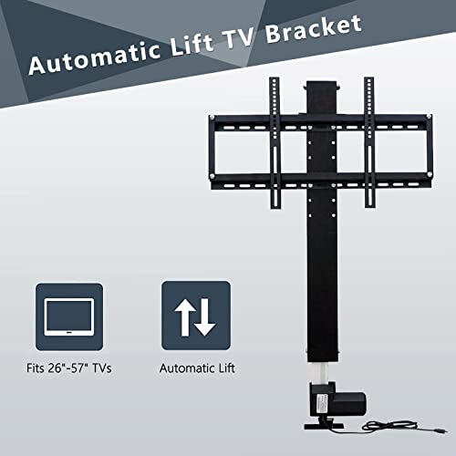 Motorized Tv Lift For 26Inch To 57Inch Tvs Vertical Lift Television Stand With Remote Control Electric Tv Lift For Home #TOP2