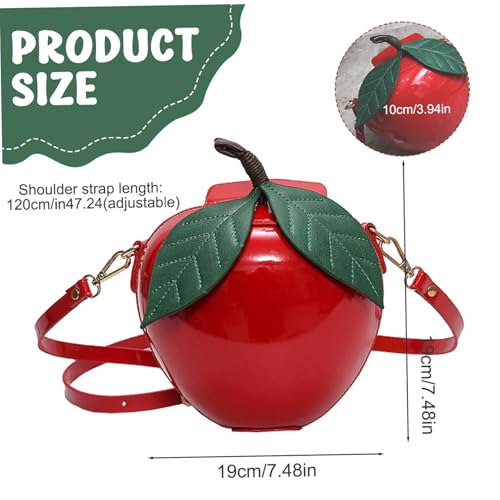 Sac rouge cerise avec sangle réglable pour libérer vos mains avec style - 5