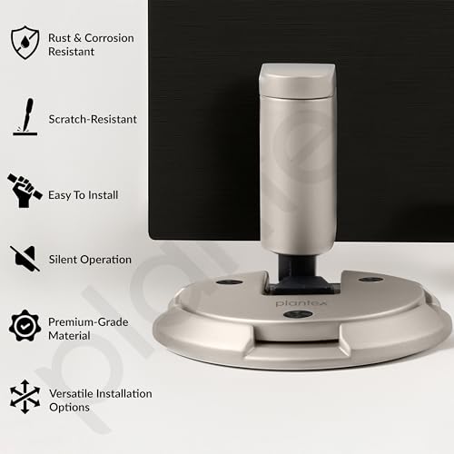 Image of Plantex Door Stopper for Home /Floor Mounted Door Stopper /Door Holder /Door Stoppers for Hotel /Office /Stops for Door -Pack of 1 (Satin)