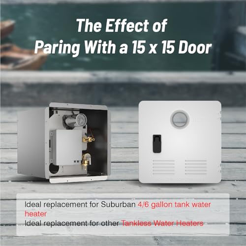 Ranein 15 x 15 Inches RV Water Heater White Door. ONLY Door kit for Ranein RV Water heaters by Ranein - Image 3