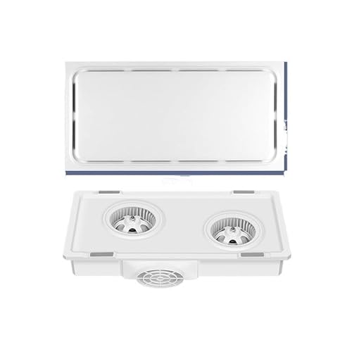 JKJZSALJ Floor Fan,Ventilation Fan Ultra Thin 9Cm Dual Motor Ventilation Fan Integrated Ceiling 30X60 Exhaust Fan Kitchen Bathroom Strong Silent Bathroom Extractor Fan