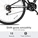 WEIZE Mountain Bike, 27.5 inch Outdoor Cycling Bike, 18-Speed/High-Carbon Steel/Dual Full Suspension, Adjustable Ergonomic Seat for Men Women Adult, MTB Bicycle with Suspension Fork, Matte Black