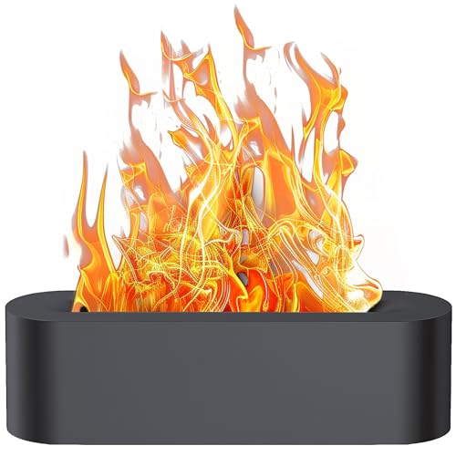 Diffusore di aromi di fiamme, diffusore di oli essenziali, 150 ml, diffusore di oli essenziali per bambini, casa, ufficio, ambiente, 3 timer e spegnimento automatico