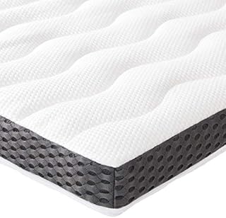 Amazon Basics Comfort Memory-Foam-Topper, Double, 7 cm, White
