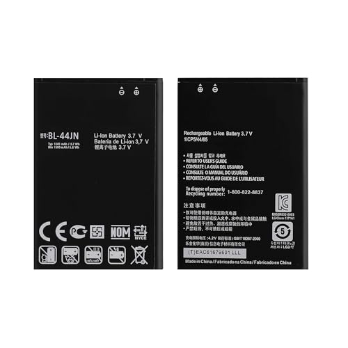 Vvuilsty BL-44JN Replacement Battery for LG Optimus Zone E400,Rechargeable 0 Cycle Battery Compatible with LG Optimus Slider LS700 P690 P970 Optimus L3 L5 E612 EAC61679601