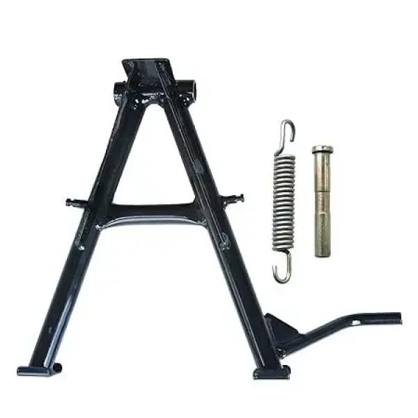 Image of Speedy Deals Center Stand /Main Stand Compatible with Suzuki Gixxer SF 155 BS6 2022 Model | Heavy Duty Middle Stand Black Steel Spare Part for Two-Wheeler Stability and Support