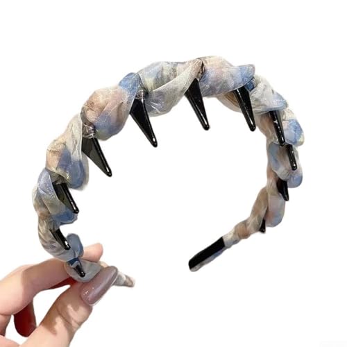 Rackumic Serre-tête coloré en fil dentelé pour femme - Style bohème - Cheveux de campagne - Plastique souple - Décontracté ou spécial pour les occasions - Activités de plein air et festivals - 10 x 10