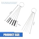 dawfall-18-PCS-Car-Carburetor-Injection-Cleaning-Brush-Set-10-Cleaning-Needles-5-Nylon-Brushes-Wrench-Gold-Needle-Box-Needle-Flexible-Spray-Gun-Brush-Universal-for-Car-Motorcycles