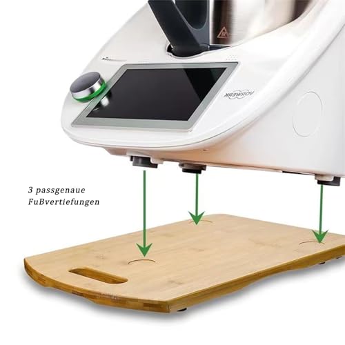 Bandeja corrediza de madera con manijas convenientes para electrodomésticos 4