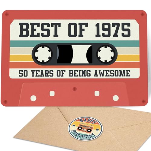 UnimaxPrint Unique Retro 50th Birthday Card Review: A Cassette Tape Design for the Music Lover?