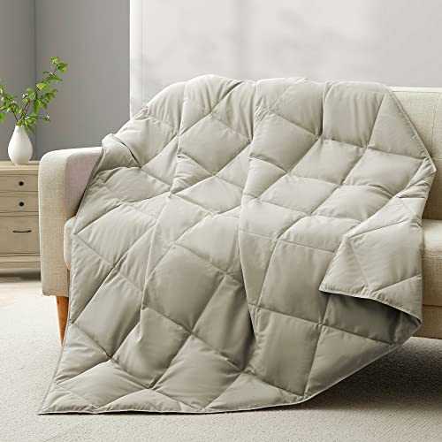 Deodar Goose Down Throw Blanket & Checkerboard Throw Blankets For Couch,Soft Knitted Grid Chessboard Gingham Blanket #TOP3