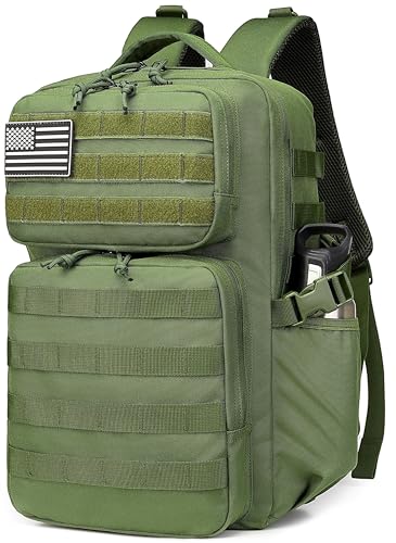 Image of Wotony Military Tactical Backpack for Men Waterproof Daypack 3 Day Assault Pack Molle Bag with Water Bottle Holder