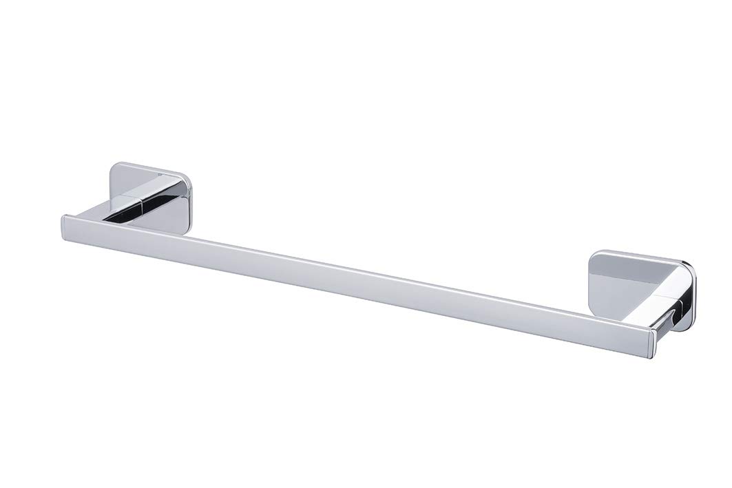 Porte-serviettes zinc chromé Bisk 46 cm au fini miroir pour une décoration épurée