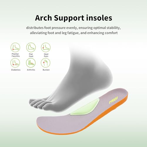 Womens Wide Walking Shoes Arch Support Tennis Plantar Fasciitis Orthotic Sneakers Wide Width Comfortable Shoe for Foot Heel Pain Relief US 6.5-113