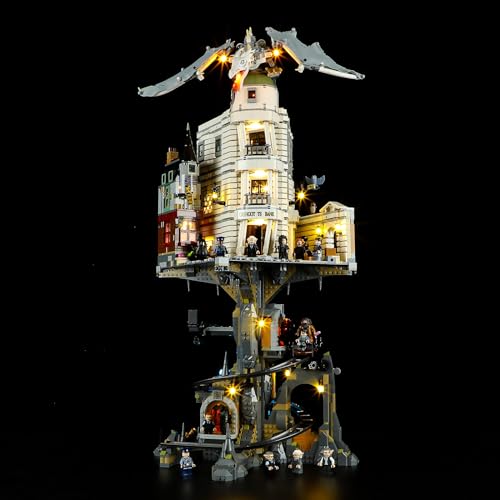 Image of GEAMENT LED Light Kit Compatible with Lego Harry Potter Gringotts Wizarding Bank Collectors' Edition 76417 (Model Set Not Included)