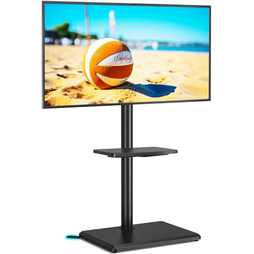 5Rcom Soporte de giratorio universal para TV para Televisores de 32 a 60 Pulgadas, hasta 40 kg, Soporte TV Suelo Ajustable en altura , MAX VESA 400x400mm,negro