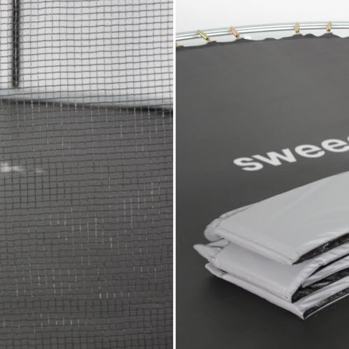 Trampolín redondo sweeek Mars con red para evitar caídas en el jardín 2