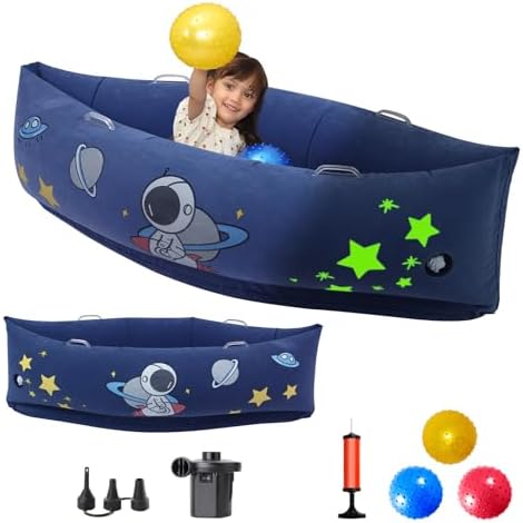 Amazon.com: Sensory Peapod for Kids with Glow Space Print, 60 ...