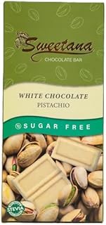 لوح شوكولاتة باللبن والفستق بدون سكر من سويتانا، 90 جرام