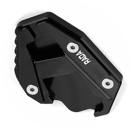 Plaque d'agrandissement béquille latérale Nero en alu pour Ducati Multistrada 1260S