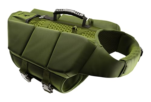 Noah & Paw Dog Life Jacket, 4X Foam Life Vest, Rescue Handle, XL 33-44in