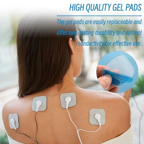 vcsjw 20 Stück EMS Gel Pad,Gel Pads Ersatzsets,Bauchmuskeltrainer Gel Pads Abs Trainer Ersatz Gel Pads,Gel-Pads Kompatibel Mit Beurer Em 59 Heat Geräten,Für Bauchtrainer Elektrische Muskelstimulation