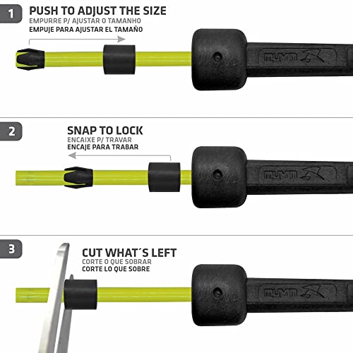 Kit 02 Cordas de Pular Muvin Basics Tamanho Ajustável em PVC 3,15 Metros - Corda de Saltos Com Veloc