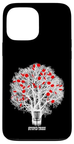 Funny Disc Golf Stupid Tree �A���e�B�[�N�� �t���X�r�[ �S���t �z���C�g �X�}�z�P�[�X iPhone 13 Pro Max �p
