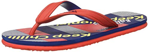Image of Bahamas Men's Red Blue Flip Flops-8 (BH0131G)
