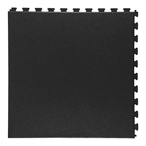 Preisvergleich Produktbild Klickfliese Rauhstruktur schwarz 458x458x5mm / Schwarz / Klickfliesen Rauhstruktur / Klickfliesen
