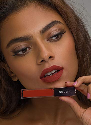 Image of SUGAR Cosmetics Mettle Matte Liquid Lipstick For Women | Highly Pigmented | Transferproof & Long Lasting |7Ml - 11 Rigel (Rusty Orange)