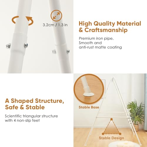 SELFLA Faltbarer Hängemattenständer, tragbarer Hängemattenstuhl, Gestell für faltbare Hängematte für drinnen oder draußen, einfach zu montieren und zu verstauen (Hängemattenstuhl nicht im Lieferumfang