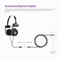 Koss Porta Pro Utility On-Ear-Kopfhörer, abnehmbares austauschbares Kabelsystem, zusammenklappbares Design, Stealth Grey – Ansicht 3