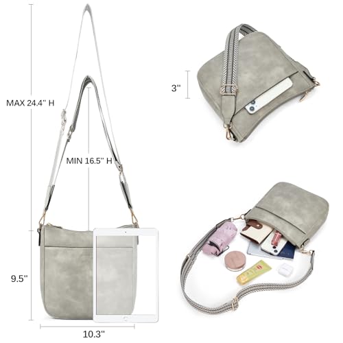 BOSTANTEN Leather Handbags Designer Shoulder Bucket Bag Crossbody Purses for Women