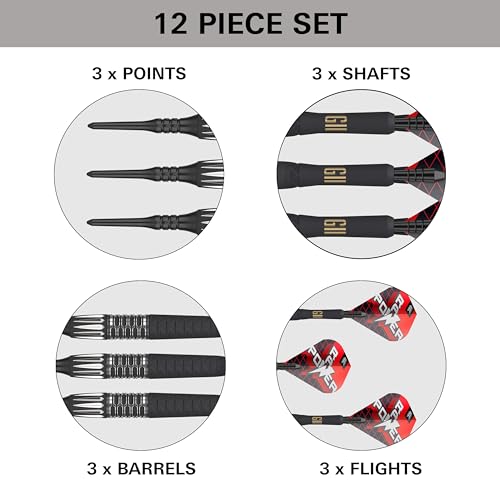 Target Darts Phil Taylor Gen 11 Power 9-Five Soft Tip Darts, 95% Tungsten Raw Power G11, 20G | Generation 11 Phil Taylor Darts, Player Edition Dart Set with Pixel Tips, Electronic Soft Tip Darts by Target Darts - Image 4