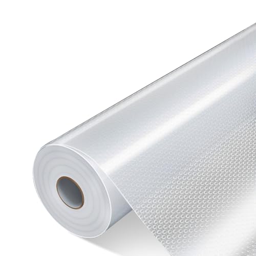 Dwitkul Tapis de Tiroir, Tapis Antidérapant pour Tiroir de Cuisine 45 cm x 600 cm, Revêtements pour Tiroirs de Cuisine, Papier d'armoire EVA Transparent pour Armoires de Cuisine et étagères