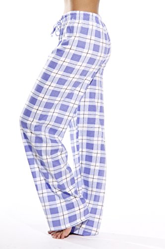 Image of Just Love Women's 100% Cotton Plaid Pajama Pants, Jersey Knit Sleep and Lounge PJ Bottoms