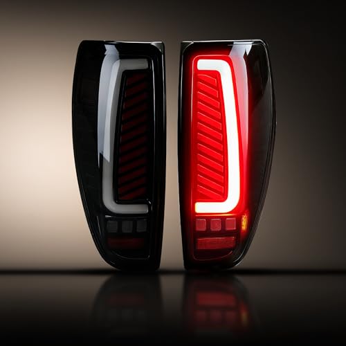 Vumegege Animated Starting Sequence LED Tail Light Assembly Compatible with 2004-2012 Chevy Colorado GMC Canyon 2006-2008 Isuzu i-Series DOT SAE Compliant Rear Brake Lamps Replacement 1 Pair