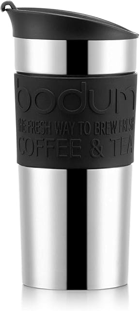 Bodum 11068-01 Vacuum Travel Mug, 0.35 L - Small, Black, S (Pack of 1)