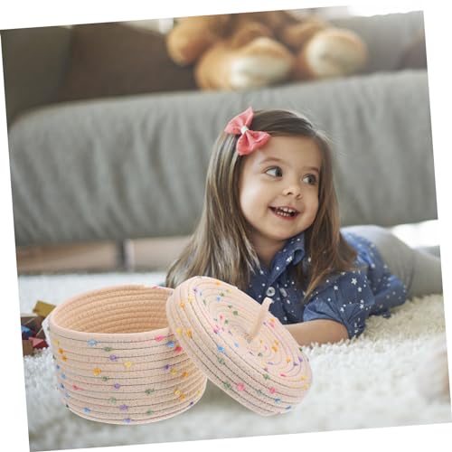 Panier de rangement en corde de coton CHILDWEET fait main qualite premium - 8