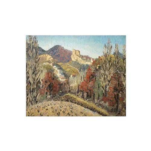 Peinture-Reproduction Impression sur Toile de Qualité Paysage Classique 70x85cm Sans Cadre